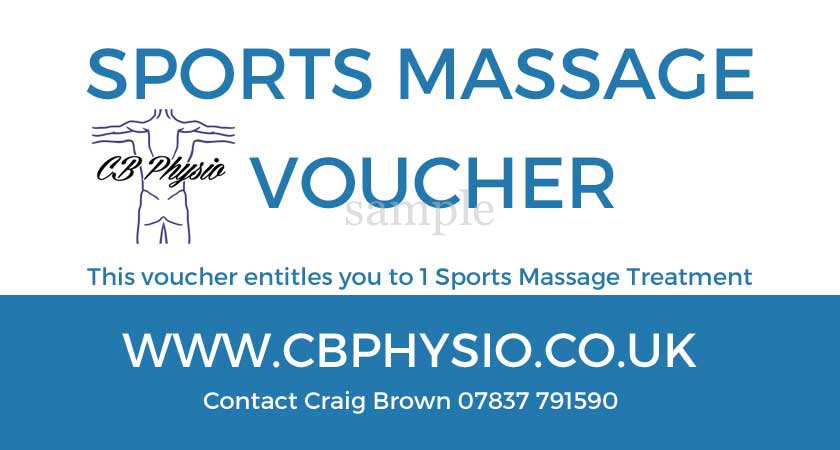 Craig Brown, CBPhysio - VOUCHER